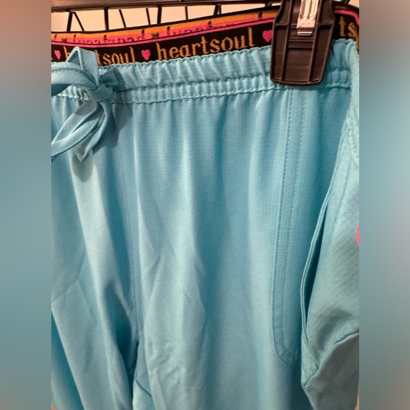 HeartSoul Heart Breaker Women’s scrub bottoms Turquoise Blue 2X 2XL Tall pants - Picture 6 of 12